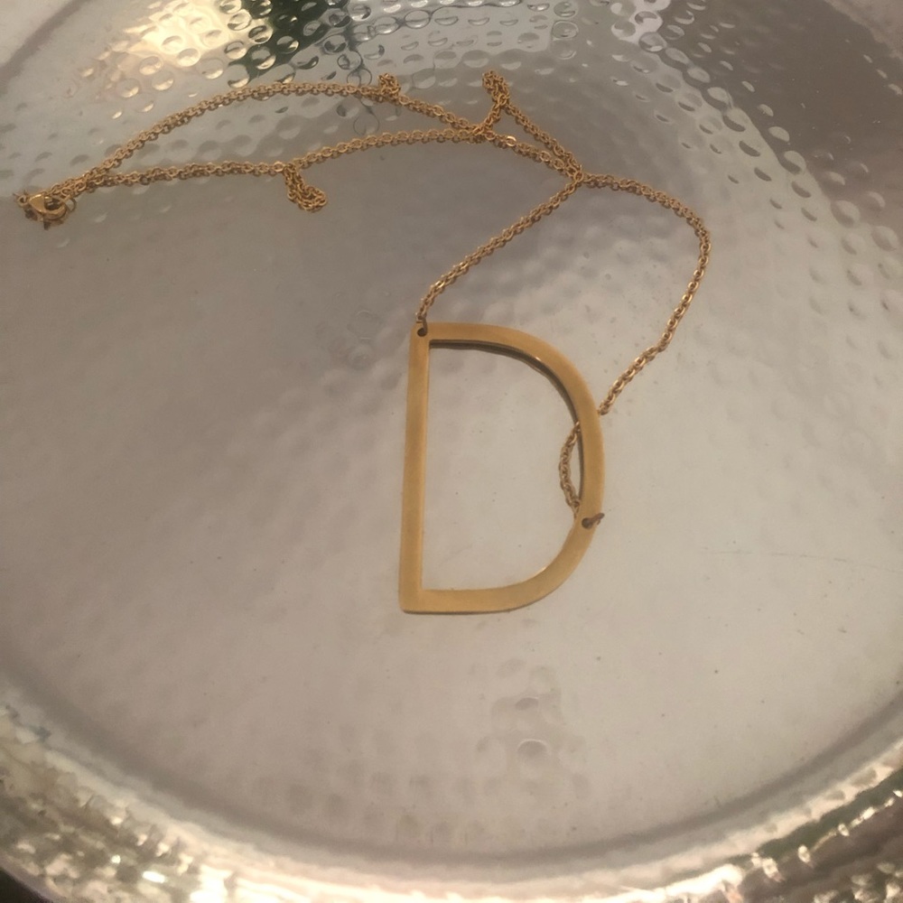 Monogram Necklace letter D